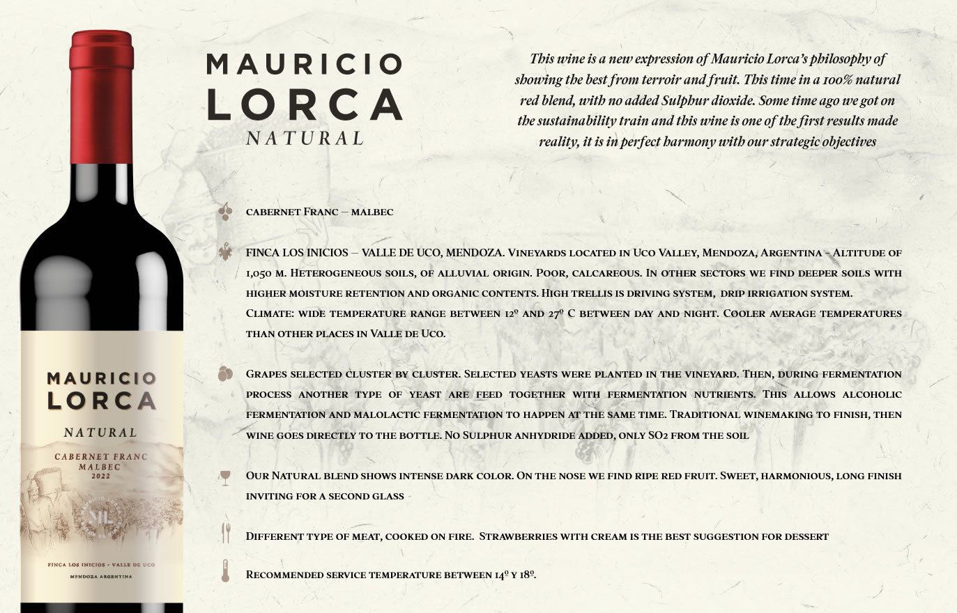 Lorca Natural Blend information